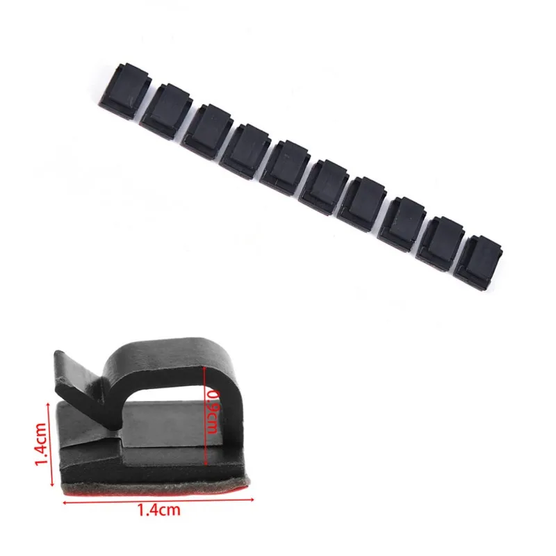 

10pcs/30pcs/50pcs Self-adhesive Wire Bundle Holder Tie Mount Clip For10mm Wide Fix LED Strip Lights Connector Tie Mount Suitable
