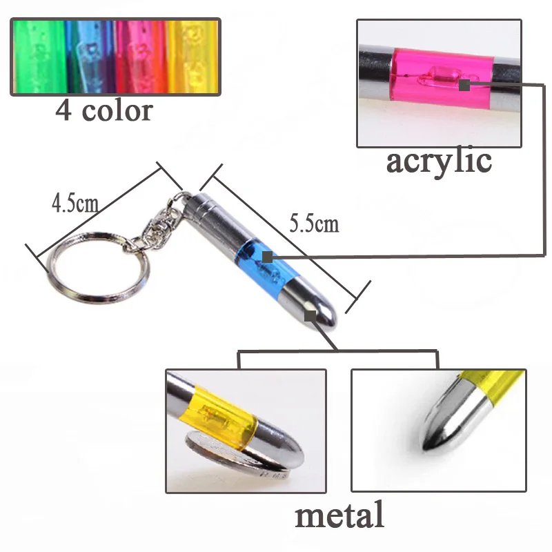 Брелок для ключей со встросветодиодный индикатором антистатический переносной