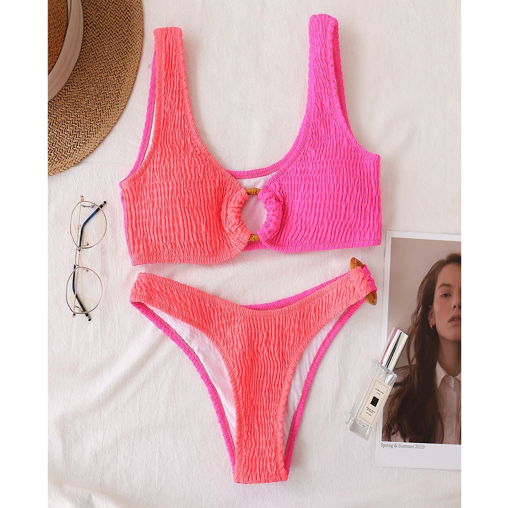 2021 новый сексуальный бикини контрастных цветов купальник женский купальный