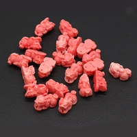 10pc natural stone coral beads brave troops loose bead for trible jewelry making diy necklace bracelet accessories