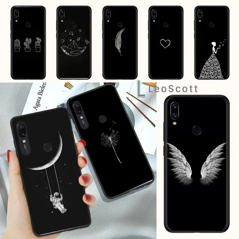 

Line Art Face Abstract Pattern Phone Case For Xiaomi mi Redmi note 7 8t 9 9t 9s 8 10 10t 11 pro lite K20 max 3