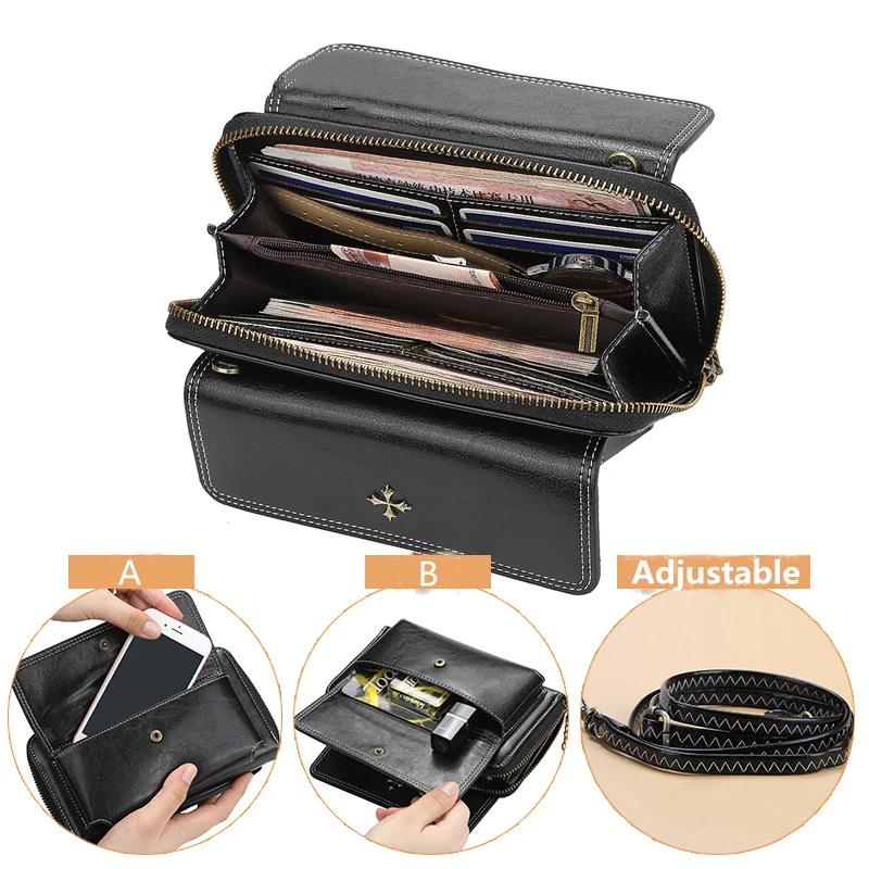 

Luxury Brand Women Wallet Long Fashion Zipper Clutch Hand Bag 2019 New Mobile Phone Bag Card Holder Coin Purse Thin Wallet
