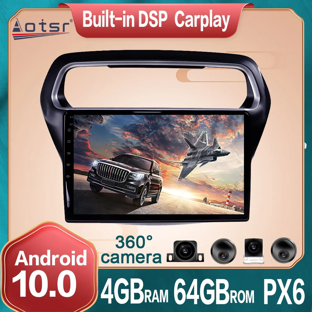 Android 10 Автомобильный мультимедийный радио 4 + 64G dvd плеер 360 панорамная камера для
