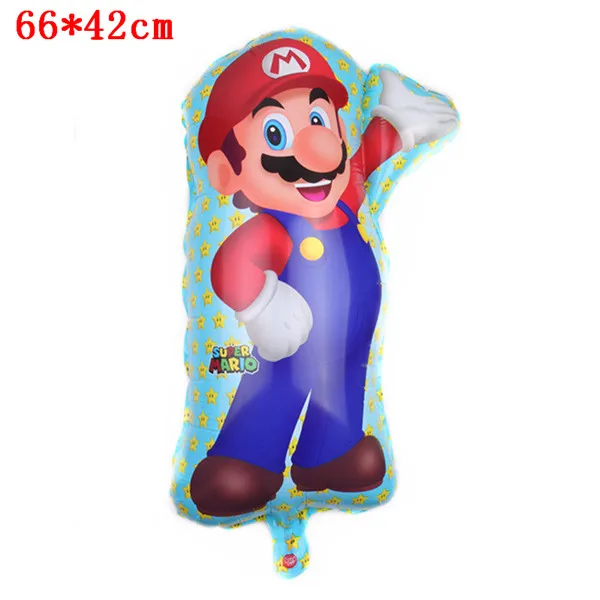 Balloon-C-1pcs Супер Марио тема одноразовые тарелки салфетки для стаканчиков Mario Bros тематические вечерние украшения коробки конфет выбросы баннеры вечерние поставки - Цвет: Balloon-C-1pcs