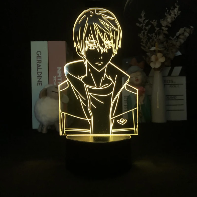 

Светодиодный ночсветильник Haruka Nanase в японском стиле аниме манга 3D с будильником 7 цветов с дистанционной доставкой