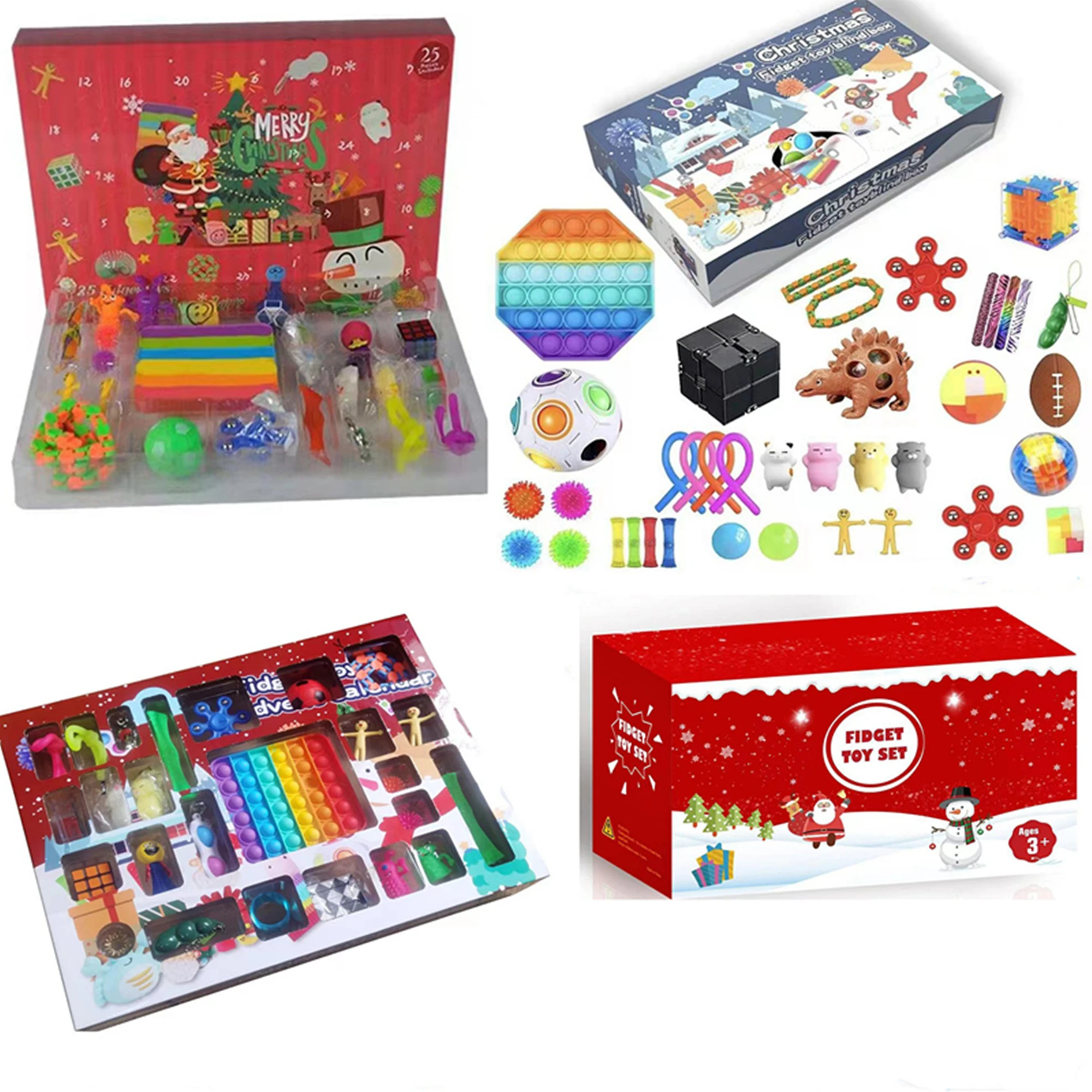 

Игрушки-антистресс, 24 дня, Рождественский календарь, антистресс