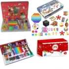 Игрушки-антистресс 24 дня, Рождественский календарь, антистрессовые игрушки