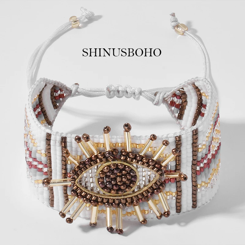 Женский браслет с 3d-изображением сглаза Миюки бусинами украшение на удачу 2020 |