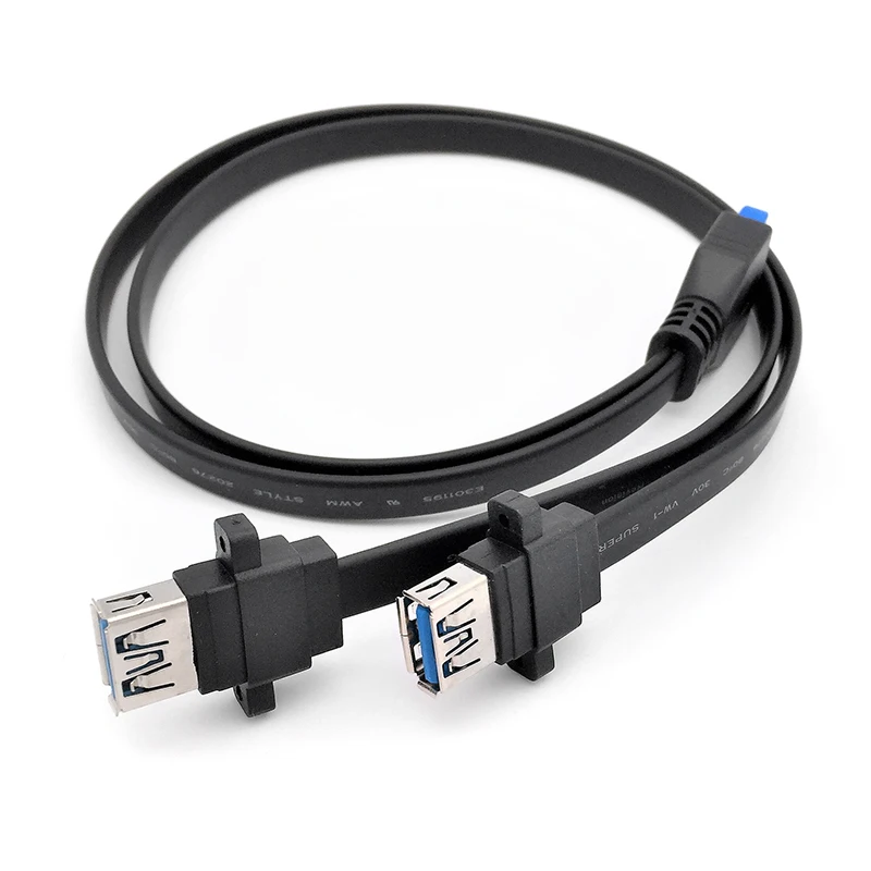 

Двойной порт USB 3,0 мама монтажная панель для материнской платы 20-контактный кабель питания DF