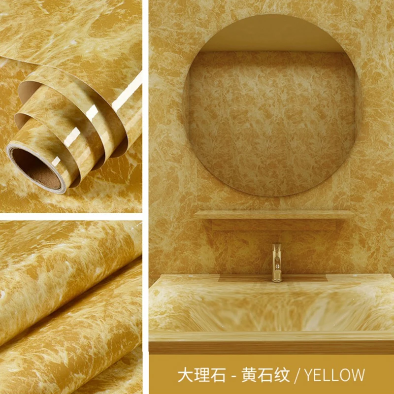 Мраморная виниловая пленка X44 самоклеящаяся Водонепроницаемая настенная бумага