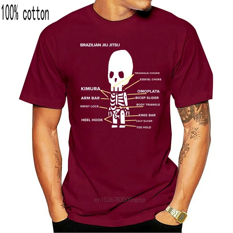 Мужская футболка с изображением анатомии Bjj забавная подарка новинка wo | Женская