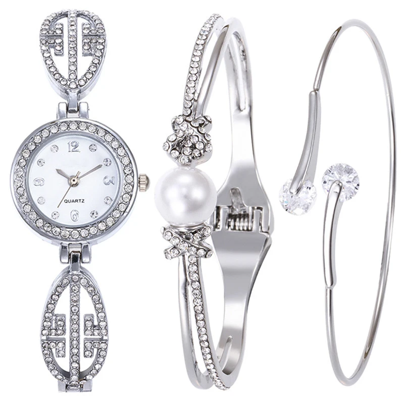 Модные Повседневные часы со стразами аналоговые Qudartz женские наручные с