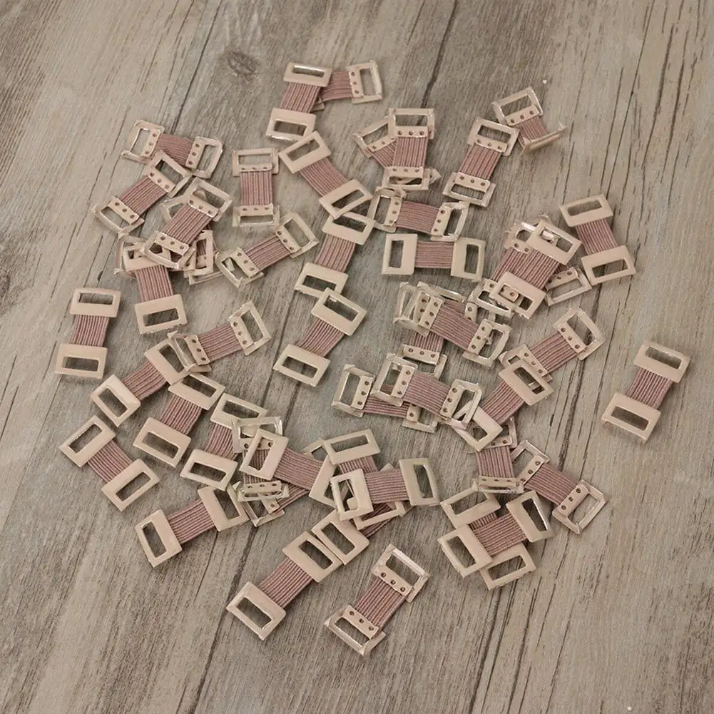 

100pcs/set Elastic Bandage Aluminum Buckle High-quality Multi-function Replacement Compression Pet Home Brown Bandages P3c4