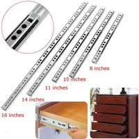 drawer slides ball bearing drawer runners slides steel three section extension sizes 810111416in for cabinet