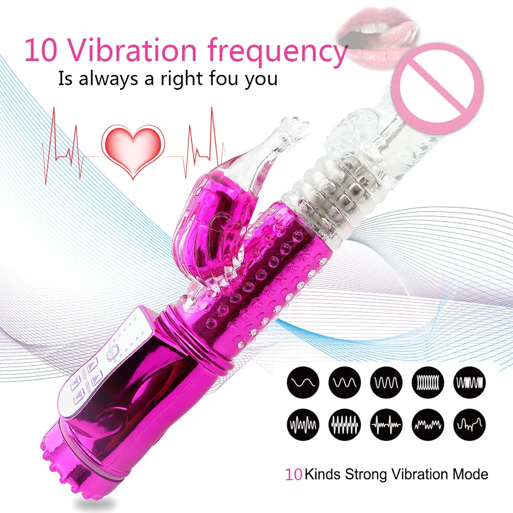 USB Перезаряжаемый многоскоростной Вращающийся вибратор бабочка Стимулятор