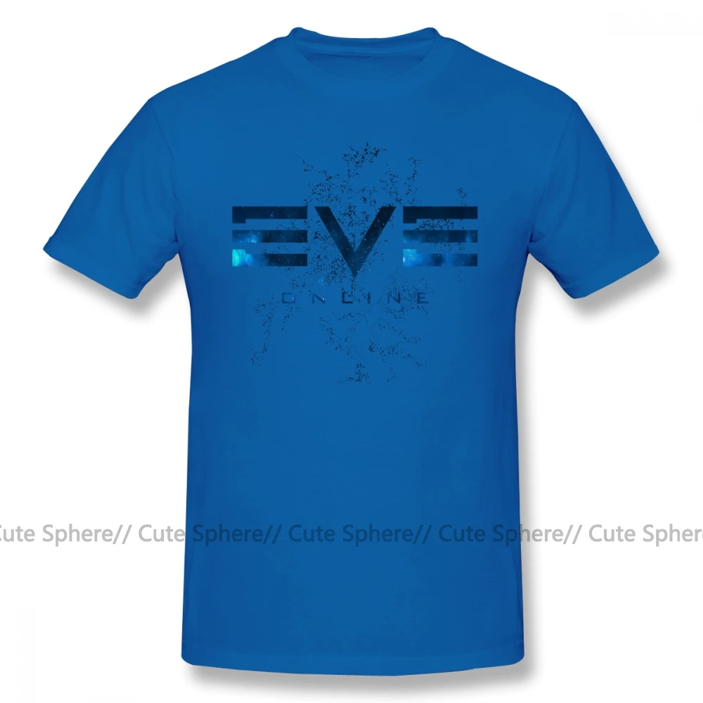 Eve Online футболка уличная Мужская футболка 6xl с потрясающим принтом 100 хлопок футболка с коротким рукавом - Цвет: Blue