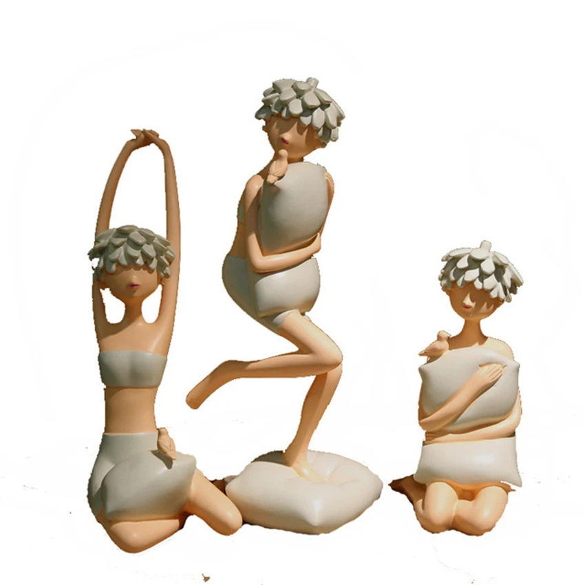 Креативные Статуэтки из смолы миниатюрные украшения для спальни и офиса модные