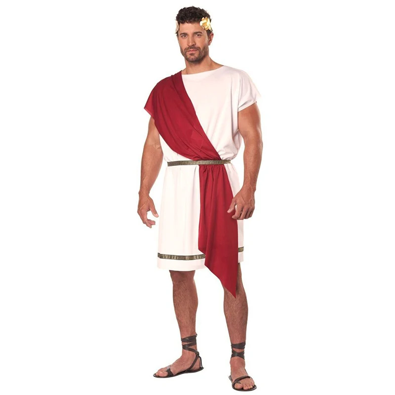 

Roman warrior Costume Carnival Halloween Arab Sheik Robe Greek Myth Cosplay Fancy Party Dress