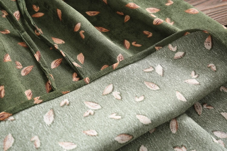 Кордюровое платье винтажного стиля с высокой эластичной талией, А-силуэт, полные рукава, цветочный клетчатый принт, узкое, феминино.