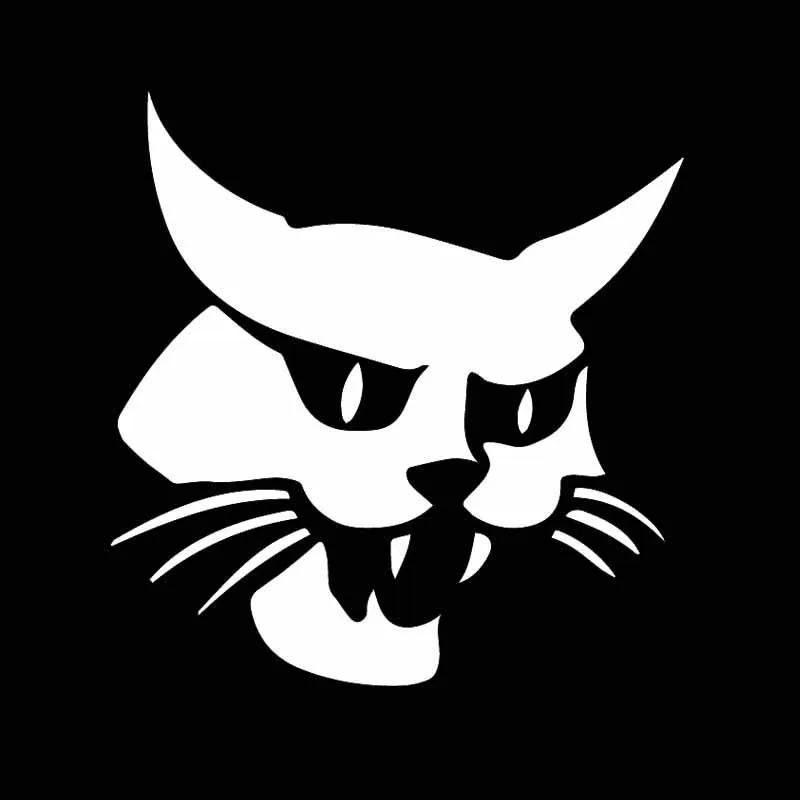 Забавные Bobcat окна автомобиля виниловые наклейки в виде Фотообоев c переводными