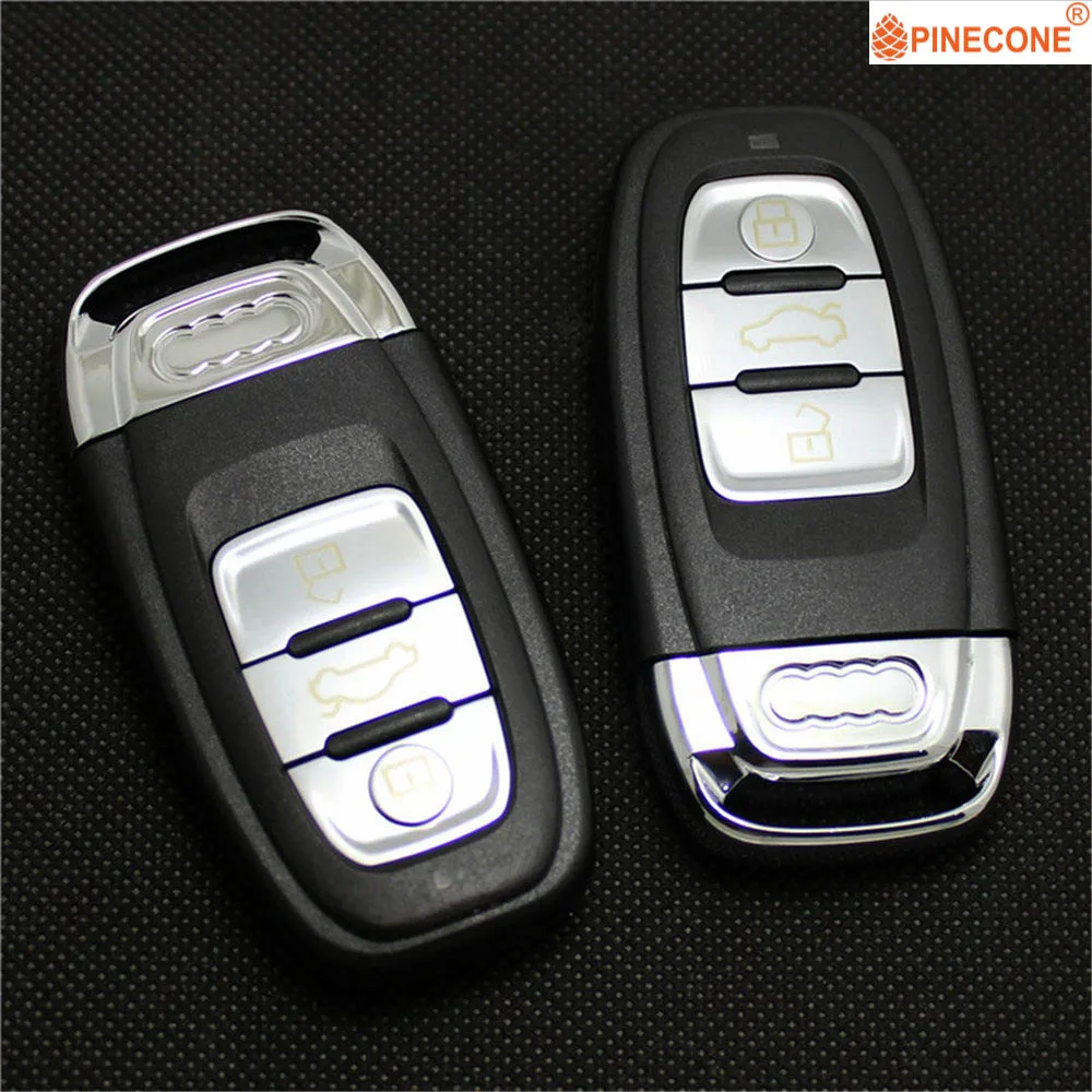 PINECONE for Audi Q5 Q7 A4l A3 A4 A5 A6 A8 Quattro Key Case 3 Button High Quality Replacement Car Fob Shell | Автомобили и