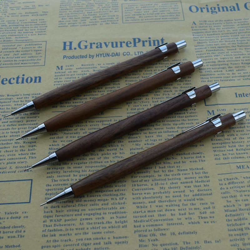 Деревянный механический карандаш 0 5 мм автоматическая ручка для школы и офиса