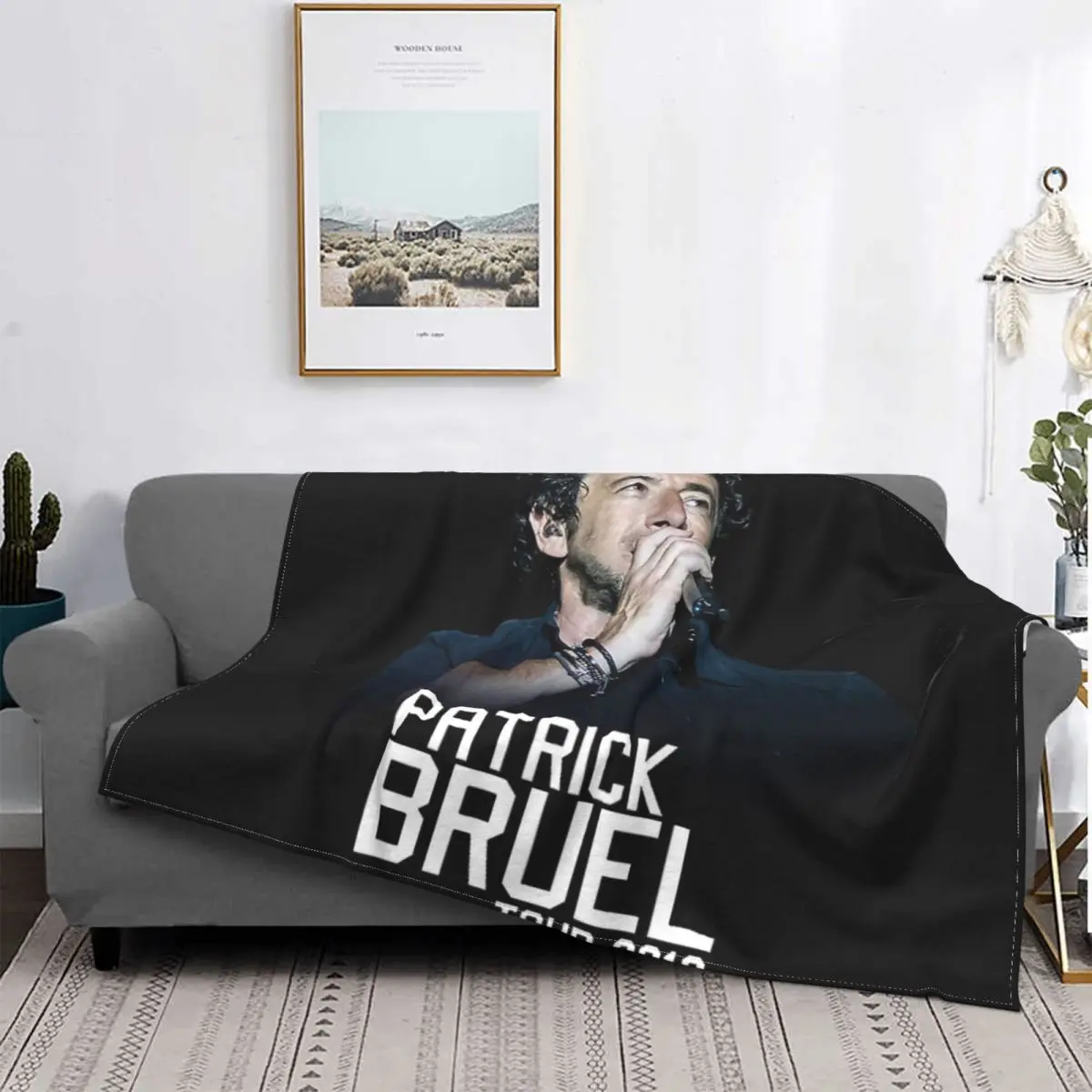 

Bilanya-Manta de muselina a cuadros para cama, cobertor para cama de paicio Bruel Show Tour, 2019