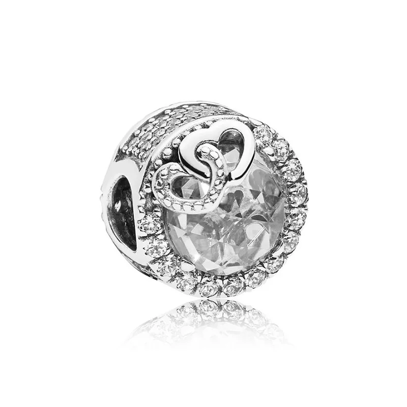 Модные оригинальные панские подвески браслет с круглым сердцем хрустальные