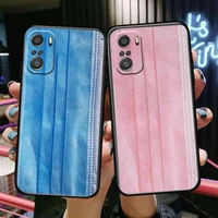 blue pink mask for xiaomi redmi note 10s 10 9t 9s 9 8t 8 7s 7 6 5a 5 pro max soft black phone case