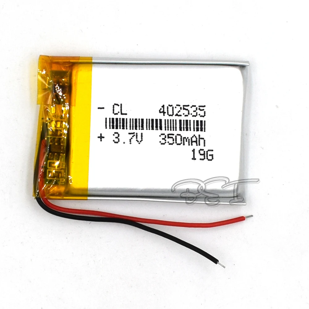 10 шт 3 7 V 350mAH 402535 литий полимерный ионный аккумулятор для игрушечный диктофон GPS MP3