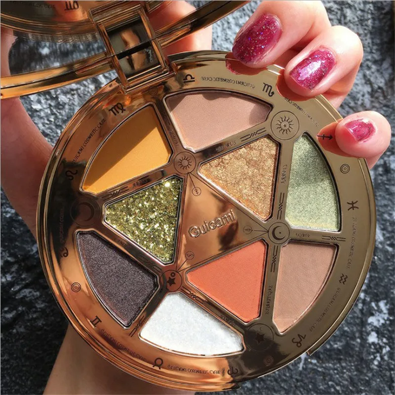 BEAUTY GLAZED неоновые тени для век Палитра голографическая блестящая матовые