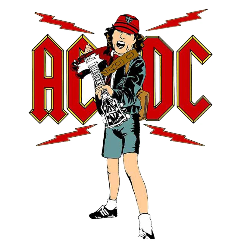 

13 см DCAC DC AC музыкальная Наклейка Виниловая наклейка забавная Автомобильная наклейка для автомобиля грузовика окна бампера ноутбука наклейки украшения