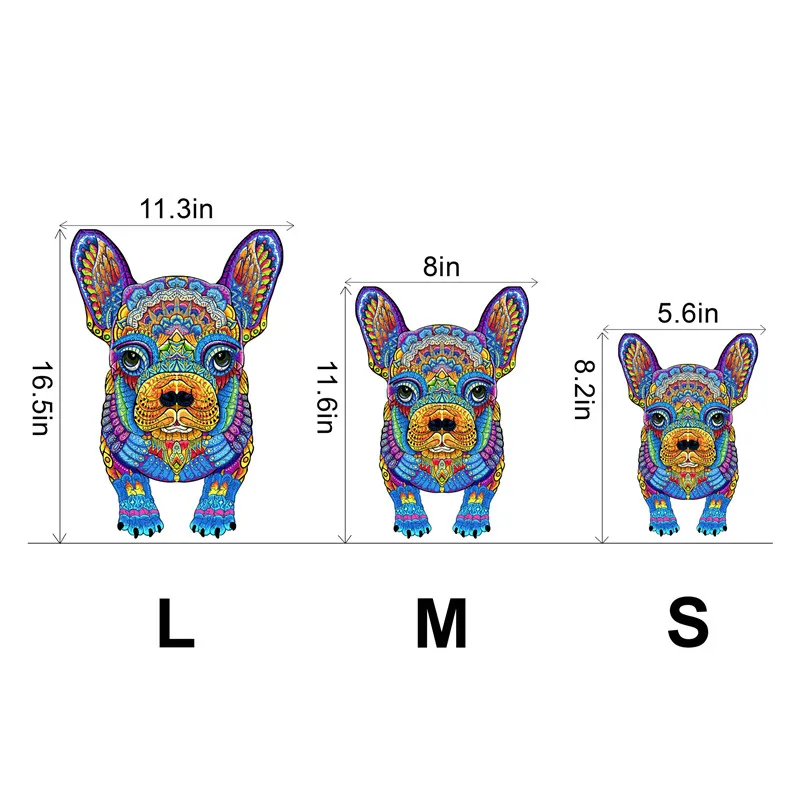 Милый Французский бульдог строительная игрушка для любителей собак деревянный