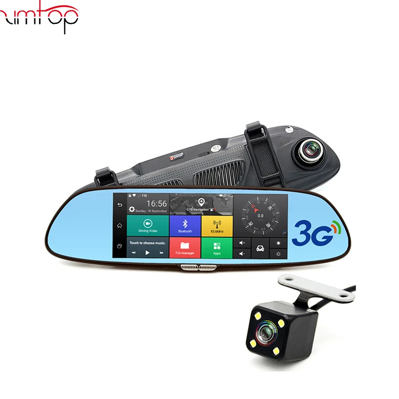 Двойной объектив FHD 1080P рекордер Автомобильный видеорегистратор 7 &quot3g зеркало