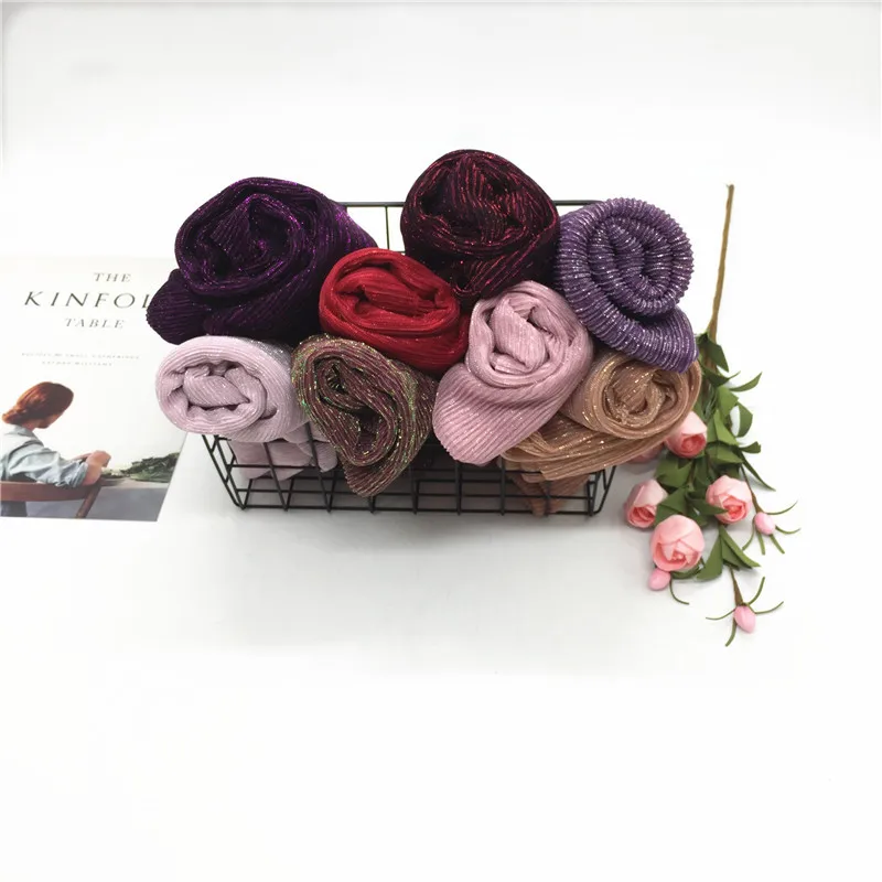 

Fashion Scarves Islam Modest Turban Muslim Hijabs Headscarf Women Wrinkles Long Shawl Arabian Dubai Headwear 75x180cm