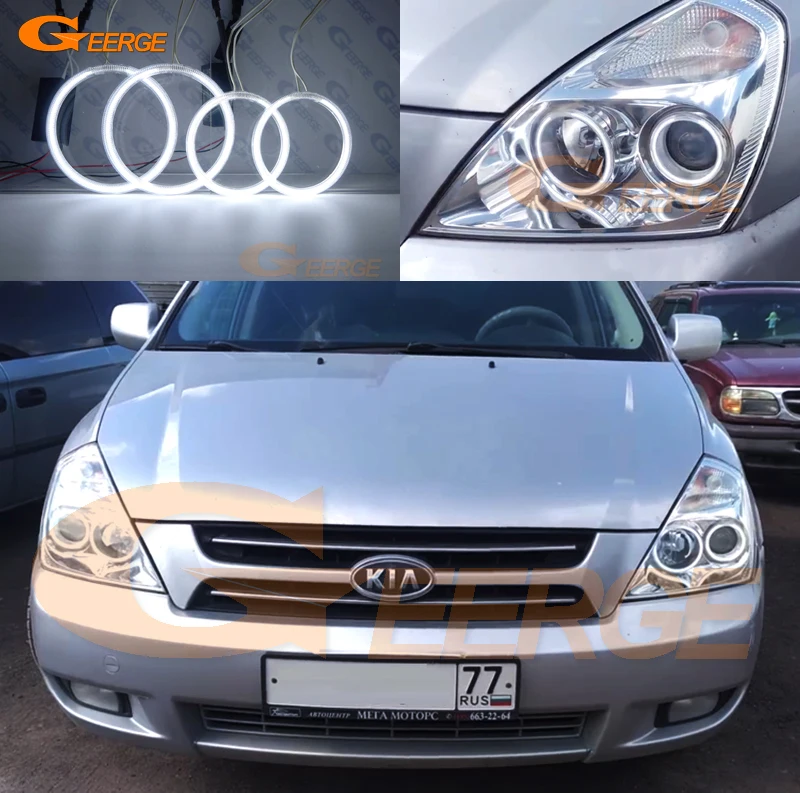

For Kia Carnival 2006 2007 2008 2009 2010 2011 2012 2013 2014 Excellent Ultra bright CCFL Angel Eyes Halo Rings car Accessories