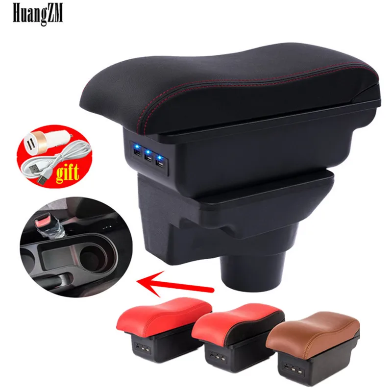 Для Kia Rio 4 подлокотник для X line 2017 2018 2019 2020 автомобильный аксессуары коробка