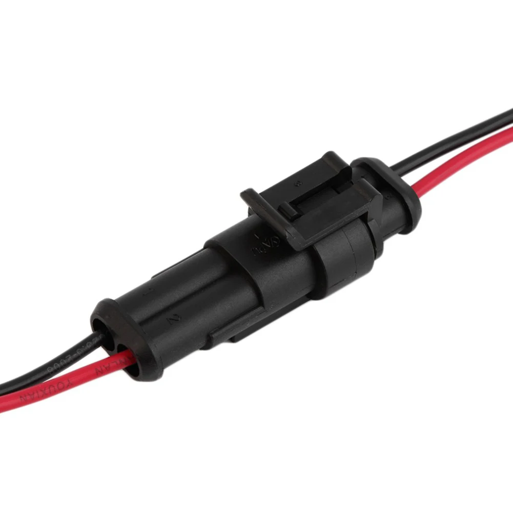 5 комплектов 2-контактный штекер для фоторазъема с проводом AWG Marine | Автомобили и
