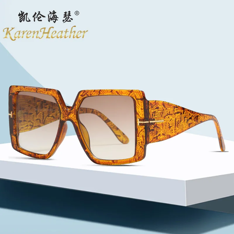 

tom tf logo sunglasses women men 2022 brand designer big square fashion shades for women festival oculos de sol feminino uv400