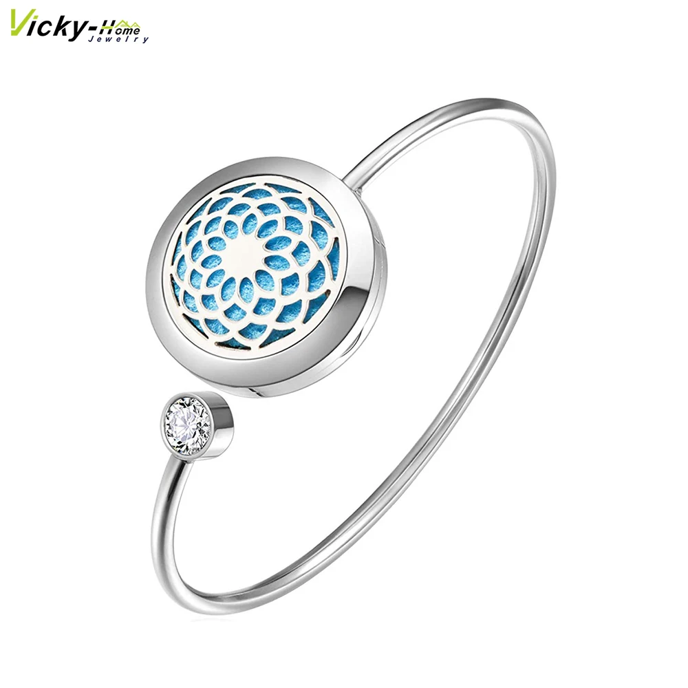 Медальон с ароматом Lotus Can медальон из нержавеющей стали 25 мм|locket bracelet|bracelet
