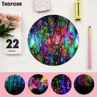 yndfcnb color water drop anime cartoon gaming round mouse pad computer mats gaming mousepad rug for pc laptop notebook