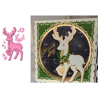 rudolph the reindeer metal cutting dies scrapbook diary decoration stencil embossing template diy greeting card handmade 2021