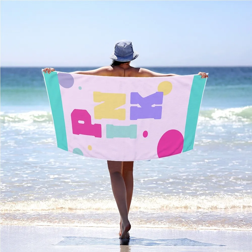 2019 70X150 см микрофибра полное полиэфирное банное полотенце с буквенным принтом