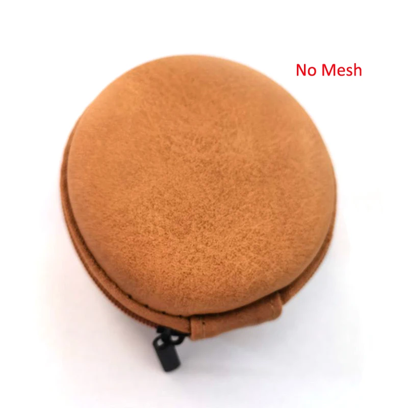 Orange With Mesh Наушники-вкладыши, чехол для хранения, сумка из искусственной кожи, USB кабель, органайзер, портативный, водонепроницаемый, на молнии, чехол для переноски s, сумка для наушников - Цвет: Orange With Mesh