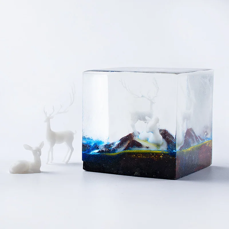 3D трехмерные лесные микро Ландшафтные аксессуары Хрустальный клей самодельные
