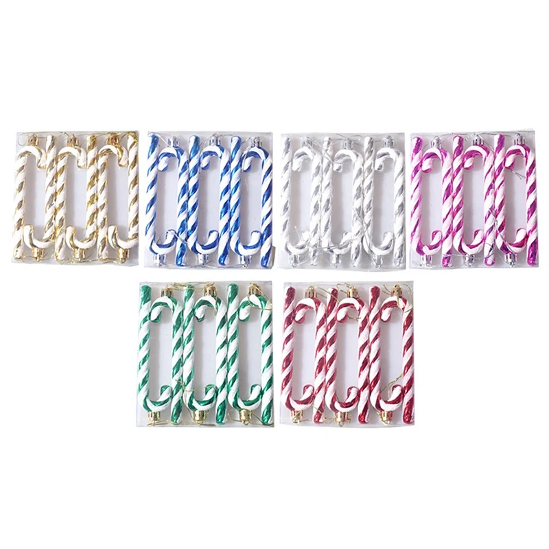 

6 шт., пластиковые подвески для украшения ёлки