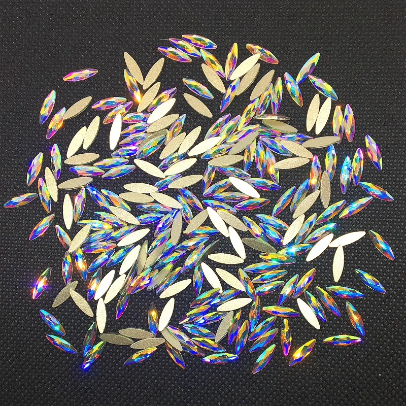 50 шт. Стразы для дизайна ногтей алмазные украшения каплевидные стеклянные