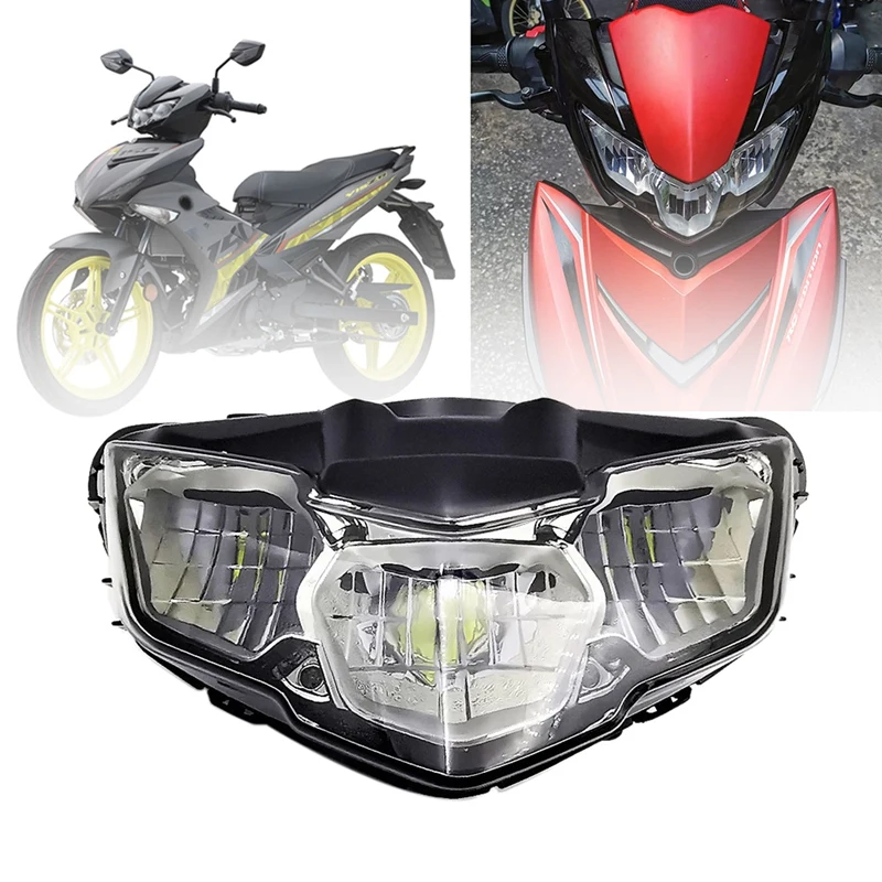 

Светодиодная передняя фара для мотоцикла, фара в сборе для Yamaha Y15ZR Exciter150 V2 2019-2021