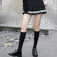 new womens stockings long socks velvet collage style half leg sock high elastic solid japanese korean student knee calf socks
