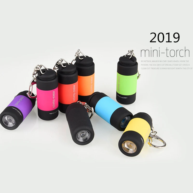 LED Mini Light USB Rechargeable Flashlight Lamp Pocket Keychain Torch Waterproof Outdoor Tools | Спорт и развлечения